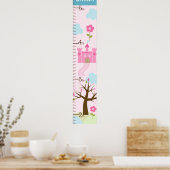 Castle/Princess Dreams Growth Chart Behielt auf 8x Poster (Küche)