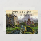 Castle Real Anwesen Agent Marketing Postkarte (Vorne/Hinten)