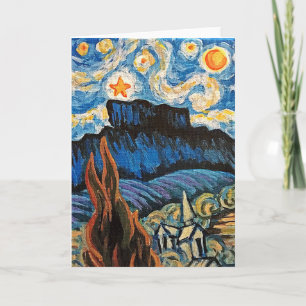 Castle Rock Colorado Starry Night Karte