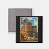 Castle Rock Edinburgh Magnet (Vorderseite/Rückseite)
