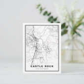 Castle Rock Map Postkarte (Stehend Vorderseite)