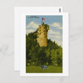Castle Rock, St Ignace, Michigan Postkarte (Vorne/Hinten)