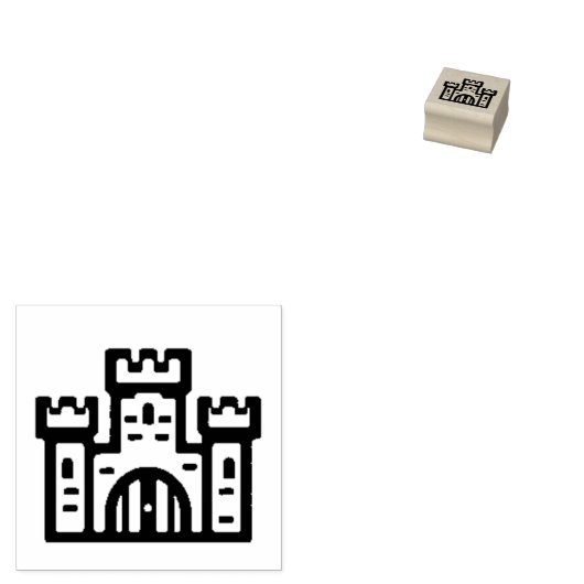 Castle Rubber Stamp Gummistempel (Stempel)