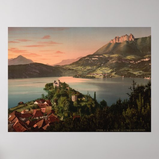 Castle Ruphy, Annecy, Frankreich Poster (Vorne)