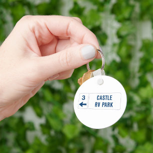 Castle RV Park Richtungschild Schlüsselanhänger