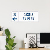 Castle RV Park Road Poster (Heimbüro)
