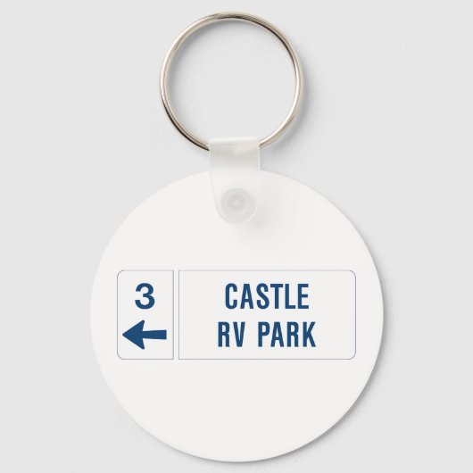 Castle RV Park Road Schlüsselanhänger (Vorderseite)
