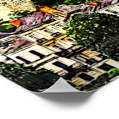 Castle Saumur, Loire Valley, Frankreich. Poster (Ecke)