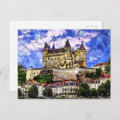 Castle Saumur, Loire Valley, Frankreich. Postkarte (Vorne/Hinten)