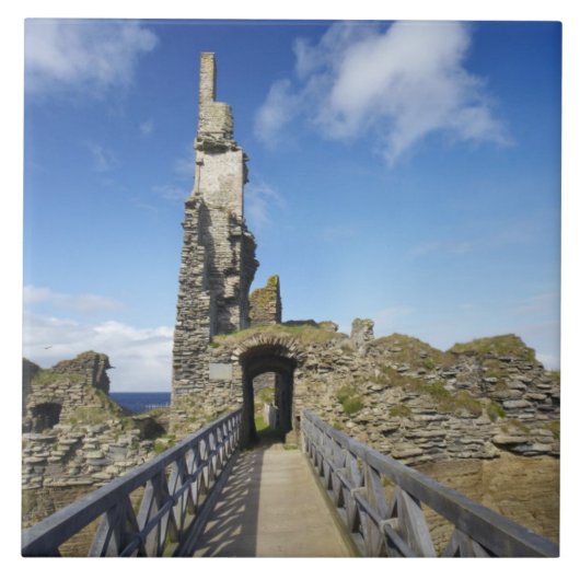 Castle Sinclair Girnigoe, Wick, Caithness, 2 Fliese (Vorderseite)