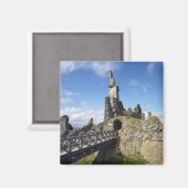 Castle Sinclair Girnigoe, Wick, Caithness, Magnet (Vorderseite/Rückseite)
