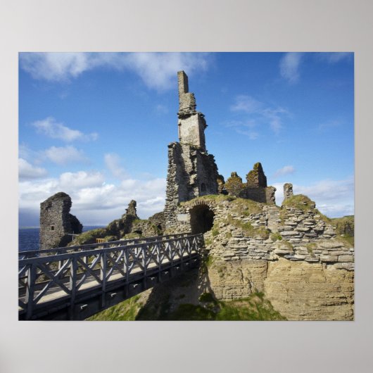 Castle Sinclair Girnigoe, Wick, Caithness, Poster (Vorne)