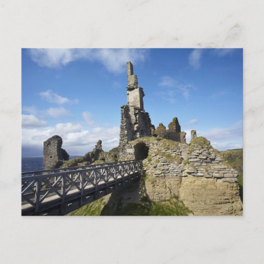 Castle Sinclair Girnigoe, Wick, Caithness, Postkarte (Vorderseite)