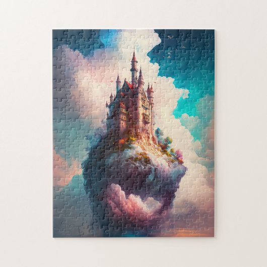 Castle Sky Clouds Fantasy Art Jigsaw Puzzle (Vertikal)