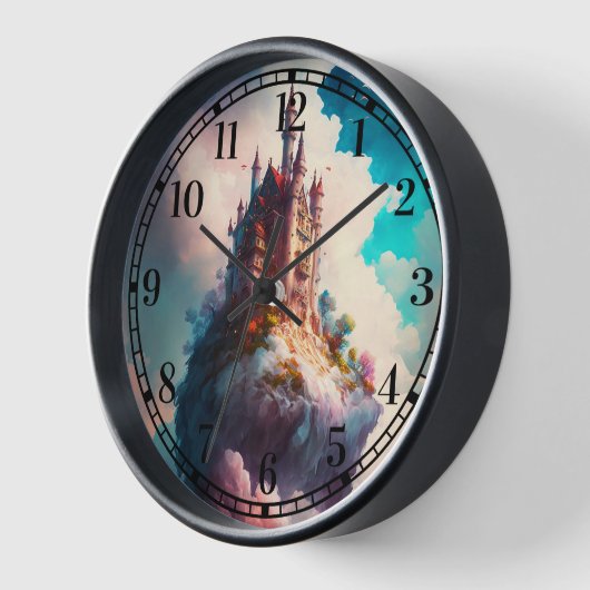 Castle Sky Clouds Fantasy Uhr (Winkel)