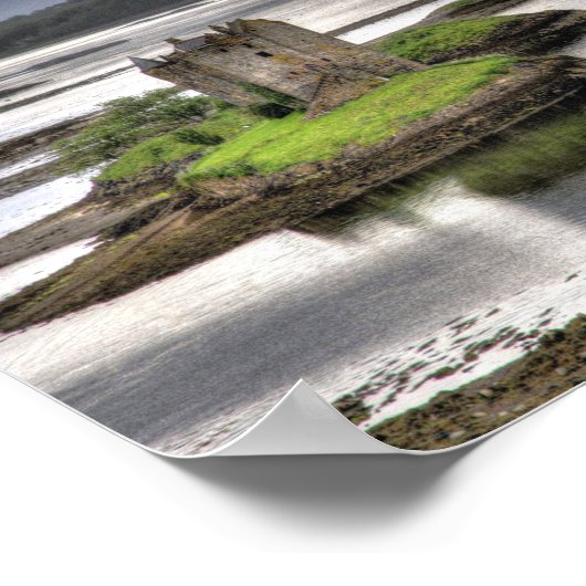 Castle Stalker Appin Argyll Scotland Poster (Ecke)