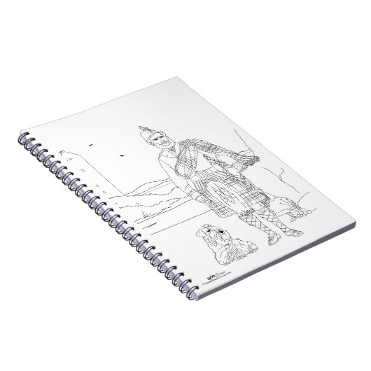 Castle Stalker, Argyll Schottland Notizblock (Rechte Seite)