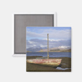 Castle Stalker mit Fischerboot im Magnet (Vorderseite/Rückseite)