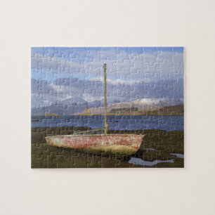 Castle Stalker mit Fischerboot im Puzzle