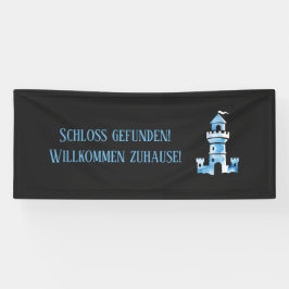 Castle Watercolor Art Willkommensbanner Banner