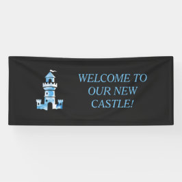 Castle Watercolor Art Willkommensbanner Banner