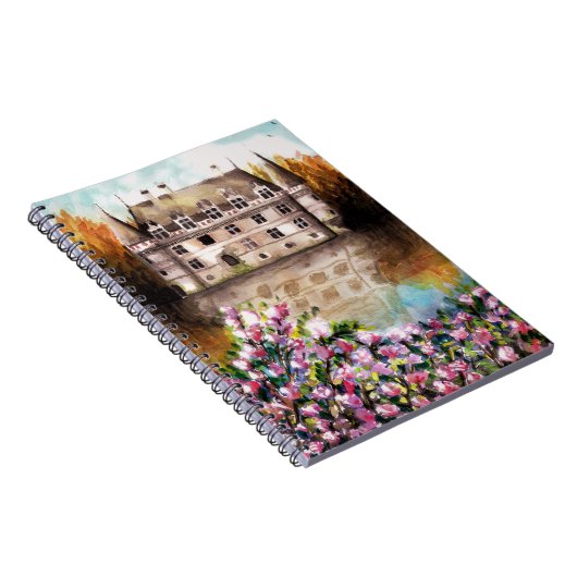 Castle Watercolor Notebook Notizblock (Rechte Seite)
