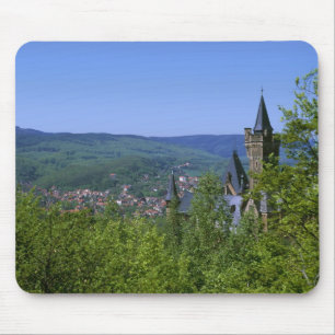 Castle, Wernigerode, Sachsen Anhalt, Deutschland Mousepad