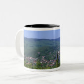 Castle, Wernigerode, Sachsen Anhalt, Deutschland Zweifarbige Tasse (Vorderseite Links)