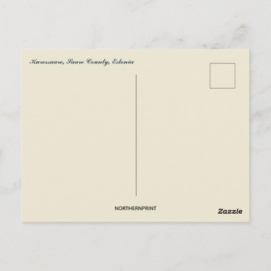 Castle Windmill in Kuressaare Saare County Estonia Postkarte (Rückseite)