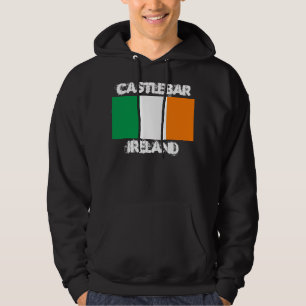 Castlebar, Irland mit irischer Flagge Hoodie