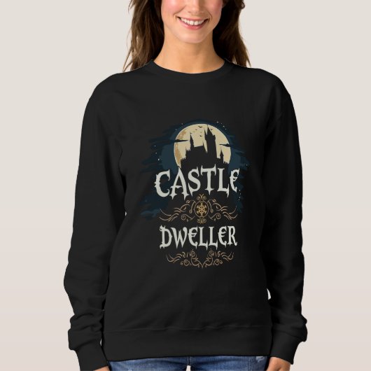 Castlecore Ästhetische mittelalterliche Fantasie v Sweatshirt (Vorderseite)