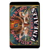 Castlemaine Australian Beer Label Magnet (Vertikal)