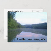 Castleman Lake, WV Postkarte (Vorne/Hinten)