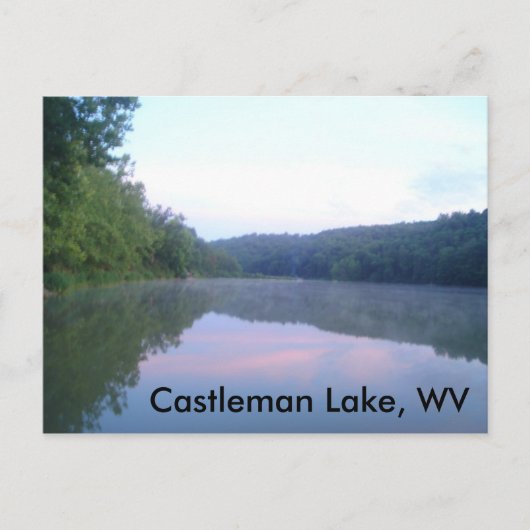 Castleman Lake, WV Postkarte (Vorderseite)