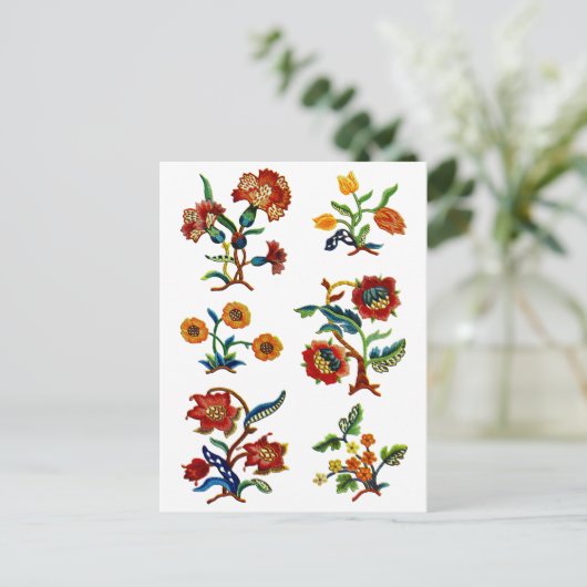 Castlemane Jacobobobohnenstickerei Postkarte (Stehend Vorderseite)