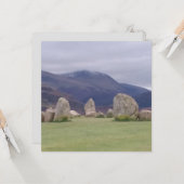 Castlerigg Stone Circle Flat Greeting Card Karte (Vorderseite/Rückseite Beispiel)