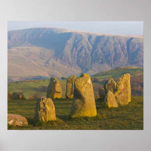Castlerigg Stone Circle, Lake District, Cumbria, Poster (Vorne)