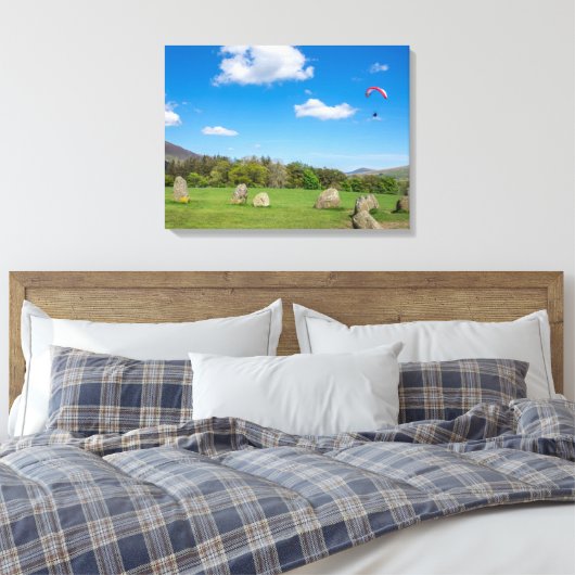 Castlerigg Stone Circle View Leinwand (Insitu (Schlafzimmer))