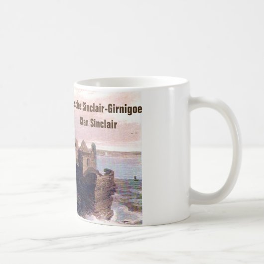 Castles Sinclair-Girnigoe - Clan Sinclair Kaffeetasse (Rechts)