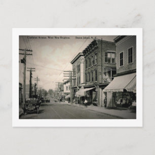 Castleton Ave., Staten Island, New York Vintage Postkarte