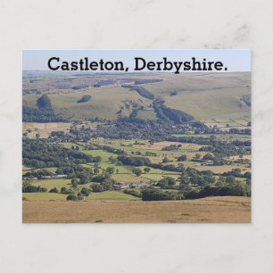 Castleton, Derbyshire. Feiertagspostkarte