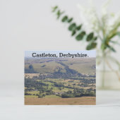 Castleton, Derbyshire. Feiertagspostkarte (Stehend Vorderseite)