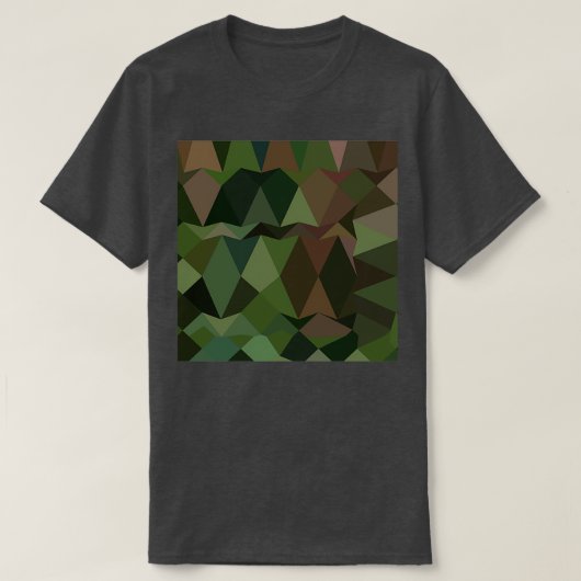 Castleton Green Abstrakt Low Polygon Hintergrund 2 T-Shirt (Design vorne)