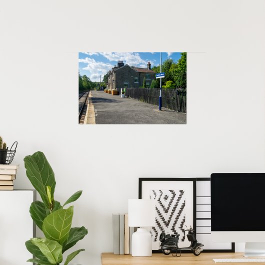 Castleton Moor Railway Station Poster (Heimbüro)