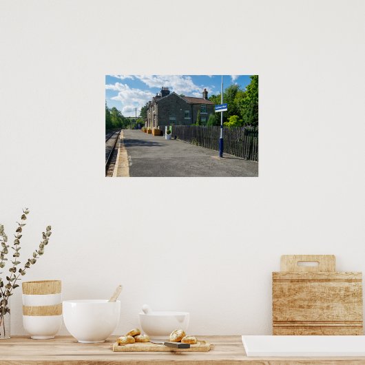 Castleton Moor Railway Station Poster (Küche)