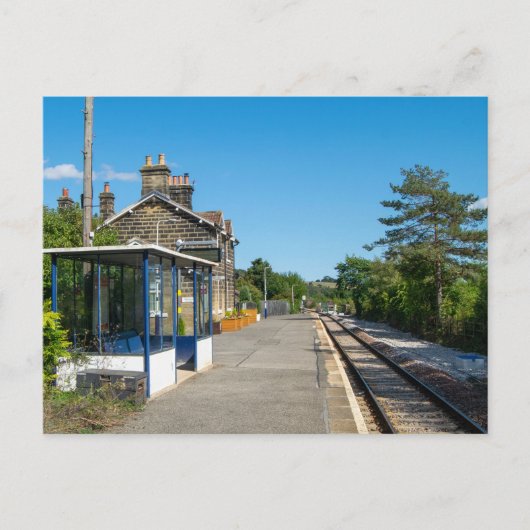 Castleton Moor Railway Station Postkarte (Vorderseite)