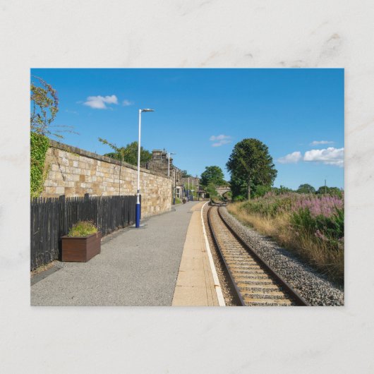 Castleton Moor Railway Station Postkarte (Vorderseite)