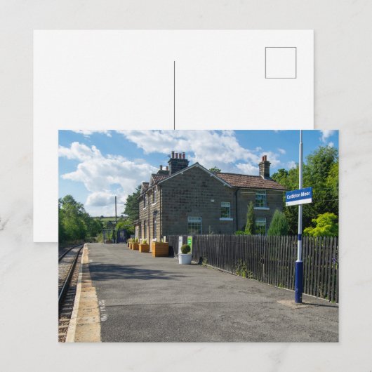 Castleton Moor Railway Station Postkarte (Vorne/Hinten)