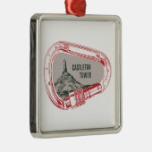 Castleton Tower Klettergarten Ornament Aus Metall (Rechts)