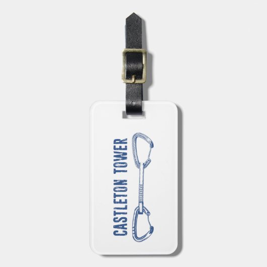 Castleton Tower Klettern Gepäckanhänger (Vorderseite vertikal)